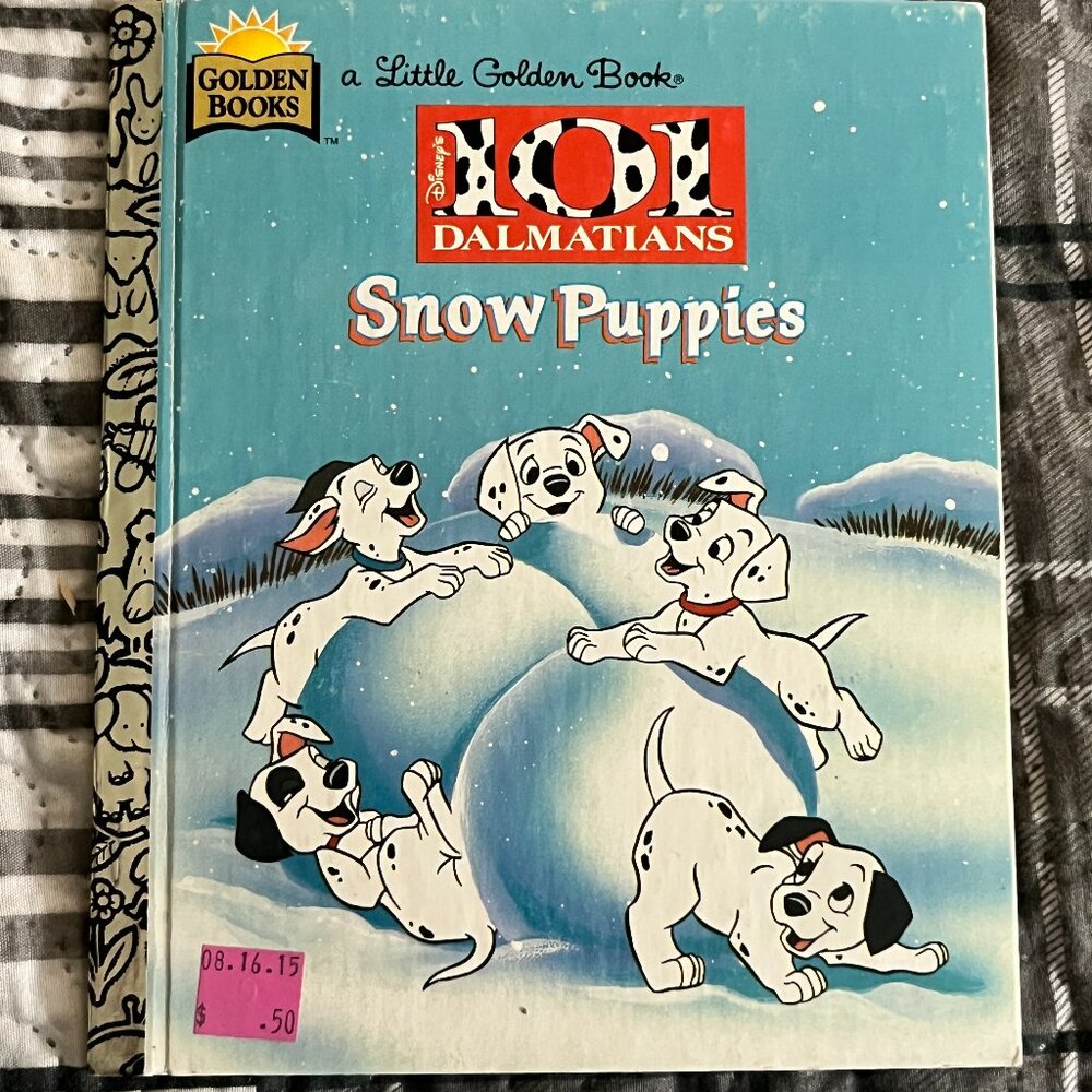 GOLDEN BOOKS 101 Dalmatians Snow Puppies Little Golden Book 1996 Disney 1st Ed